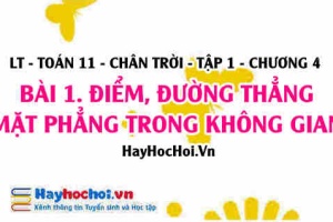 Lý thuyết Toán 11 Bài 1: Cách xác định mặt phẳng và các tính chất của hình học không gian